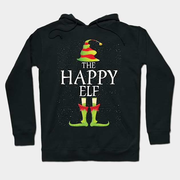 Happy Elf Family Matching Christmas Group Funny Gift Hoodie by Davishasari